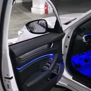 PMFC Ice Blue/64 Farieb 4Doors Okolitého Svetla LED Dvere, Svetlo Atmosféru Dekoratívne Lampy Honda Accord/Inspire 2018 2019 2020