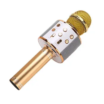 KTV Bezdrôtový Karaoke Ručný Mikrofón USB Prehrávač, Mikrofón Reproduktor Prenosný Vianočné Birtay Domácej Strane