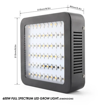 600W LED Rásť Svetlo celé Spektrum Phytolamp Rastlín Lampa Dvojité Čip pre vnútorné vegs rastliny hydroponics rásť stan skleníkových