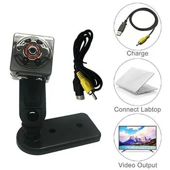 (1 Sada) SQ8 Mini Kamera Full HD 1080P Noc Záznamník Infračervené videnie motion sensor, digitálny DV malé mini videokamera digitálnu videokameru