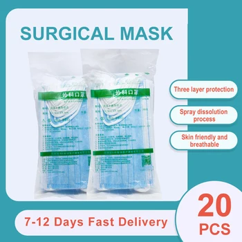 Lekárske Masky na Tvár Masku Chirurgické Masky Jednorazové Ochranné Masky s Jednorazové Tváre Ochranné Prachu, Filter Bezpečnosť Maska