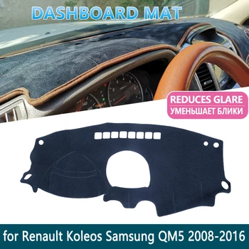 Pre Renault Koleos 1 2008~2016 Samsung QM5 2013 Tabuli Mat Pokrytie Pad Vnútorné slnečník Prístrojovej doske Auto Príslušenstvo
