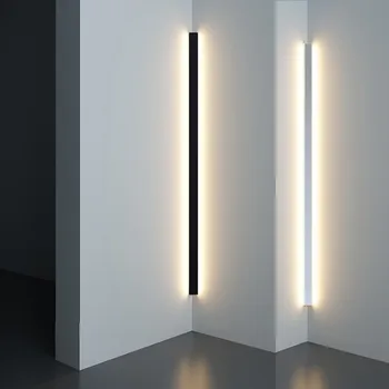 Moderný Minimalistický Rohu LED Nástenné Svietidlo Krytý Jednoduché Línie Svetla Stenu Sconce, Schodisko, Spálňa, Nočné lampy, spálňa