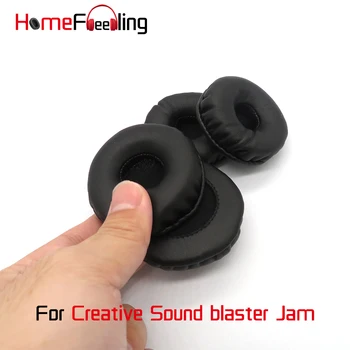 Homefeeling Ušné Vankúšiky Pre Creative Sound blaster Jam Headset mušle slúchadiel Kolo Univerzálny Leahter Repalcement Časti Ušné Vankúšiky