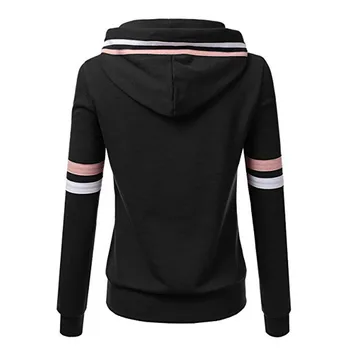 Móda 2020 nové jeseň voľné bežné hoodies ženy s kapucňou mikiny elastický pás street nosiť dievča tepláková súprava topy 10Nov 06