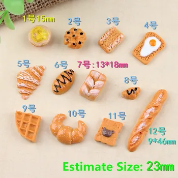 12PCS 1:6 1:12 Mini chlieb dezert sušienky, Šišky simulácia domček pre bábiky blyth miniatúrne re-správa BJD Bábika kuchyni, Jedlo pre barbie