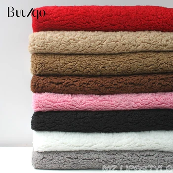 Buulqo 100*140 cm jeseň a v zime bavlna velveteen plyšové textílie super mäkké deky podšívka baránok textílie podľa meter