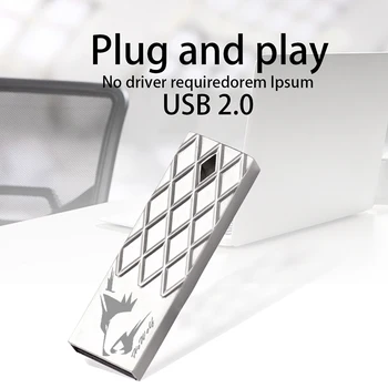 JASTER Reálne kapacity USB Flash Disky 64gb mini usb 8 GB 16 GB 32 GB kovové pero kľúč usb disku, pamäťovej karty flash kl ' úč stick