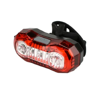 Požičovňa 5 LED USB Nabíjateľné Chvost Zadné Svetlo Lampy Cat Eye Tvar, Super Svetlé MTB, Road Bike Bezpečnostné Výstražné Svetlá Červená