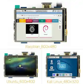 3,5 palcový LCD, HDMI, USB, Dotknite sa Sn Real HD 1920x1080 LCD Displej pre Raspberri 3 Model B / Orange Pi (Hrať Hry Video)MPI3508