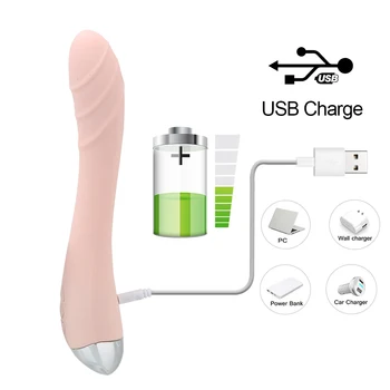 IKOKY G-Spot Dilda Vibrátor Sexuálne Hračky Pre Ženy Vagíny, Klitorisu Masér Nabíjanie pomocou pripojenia USB 10 Rýchlosti Ženská Masturbácia Silný