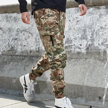 Pánske Taktické Vojenské Nohavice Multi-vrecko Streetwear Bežné Kamufláž Jogger Nohavice Muž Prímestských Cargo Nohavice Droppshipping