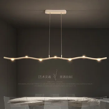 Moderné LED Jedáleň Luster barovým pultom Pendan lampy Reštaurácia Nordic osvetlenie office jednoduché Závesné osvetlenie