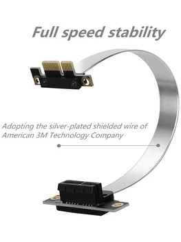 Flexibilné PCIE Stúpačky Kábel x1 5/10/25 cm pre Vysoké Rýchlosti, Grafickej Karty PCI Express Rozšírenie Port Adaptér Konektor Kábla