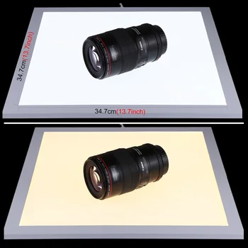 15x15in LED Fotografie Shadowless Spodnej Stlmiť Svetlo Lampy Panel Softbox Fotografia pre 40 cm Photo Studio Strieľať Stan Box