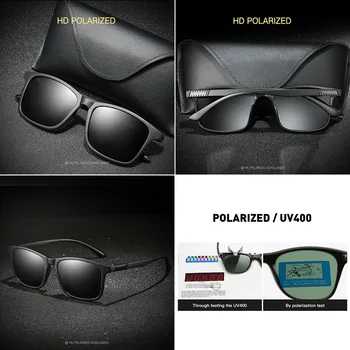 TR90 Ultra Svetlo Polarizované slnečné Okuliare Ženy/Muži Proti Oslneniu Na Noc Žlté Šošovky Jazdy Muži/Ženy Polarizované/UV400 Okuliare