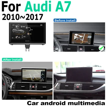 Android 9.0 4+64 Pre Audi A7 4G8 2010~2017 MMI GPS Dotykový Displej Multimediálneho Prehrávača Stereo Autoradio Navigáciu Pôvodný Štýl