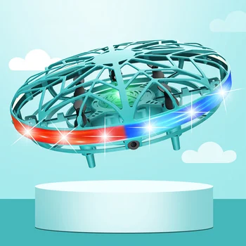 Farebné, Atraktívne Praktické Zaujímavé Odolné Štyri Osi UFO Drone Smart Lietadla Indukčné Ručne Ovládaná Lietajúce Hračka