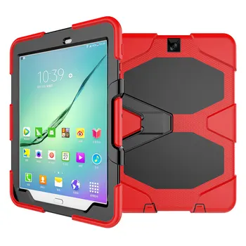 Prípad Pre Samusng Galaxy Tab S2 9.7 palca SM T810 T813 T815 T819 Silikónové Shockproof Stojan Tabletu Kryt Pre SM-T810 T815