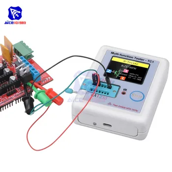 Diymore 160*128 Farebné LCD Displej Multifunkčný LCD Podsvietenie Tranzistor Tester pre Dióda Triode Rezistor, Kondenzátor Meter