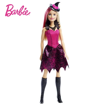 Mattel Skutočnej Barbie Halloween a Barbie DMN88 Dievčatá Dovolenku Dar Hračka Darček Box Set