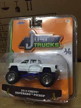 Ja da 1:64 Chevy Silverado pickup zliatiny autíčka, hračky pre deti diecast model auta darček k Narodeninám