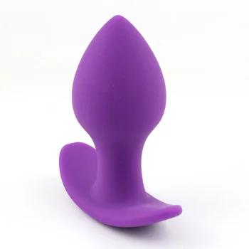 BEEGER lekársky Silikónový Análny Plug Dvore Vloženie sexuálnu Hračku pre Dospelých Produkt Fialová Jedna veľkosť