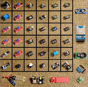 【JEDNODUCHÉ ROBOT] vyzýva 45 1 Senzory Modules Starter Kit Pre lepšie ako 37in1 senzor auta 37 v 1 Snímač Auta
