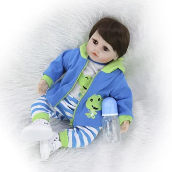 KEIUMI Hot Predaj Reborn Baby Doll Mäkké Silikónové Látkové Telo Realistické Módne Bábiky Novorodenca Hračka S Žirafa Deti Narodeninám