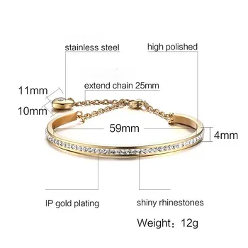 FXM CAN29 nový príchod módne šperky pre ženy darček k narodeninám najpredávanejšie zlatá farba náramok milenca náramok o Aktívne reťazca