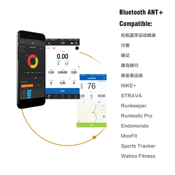 Tepovej frekvencie, Snímač Duálny Režim ANT+Bluetooth 4.0, Šport Beží Kolo Heart Rate Monitor S Hrudníka Popruh Pre IGPSPORT GARMIN Bryton