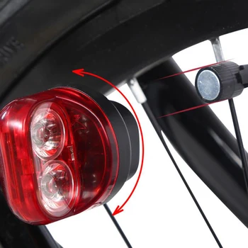 Jazda Na Bicykli Bicykel Bicykel Magnetické Indukčné Svietidlo Bezpečnostné Varovanie Zadné Pneumatiky Lampa