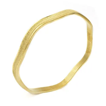 Jednoduché Náramky Gold Luxusné Milenca Bangles Grind Arenaceous Matné Pieskované Náramky Pre Pár Šperky