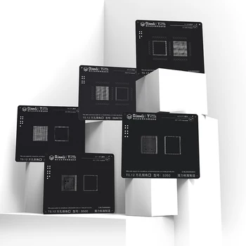 QIANLI black 3D A8 A9 A10 A11 A12 CPU Modul BGA Reballing Štvorcovým Otvorom Šablóny pre iPhone 6-X