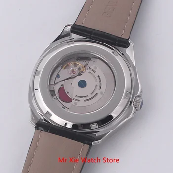 Bliger 40 mm Automatické Muži Mechanické Hodinky, Luxusné Značky Námestie Sledovať Prípade Kožený Remienok Zafírové Sklo Svetelný Náramkové hodinky Mužov