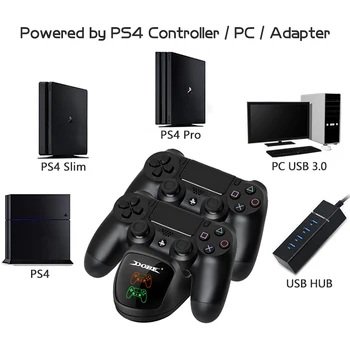 Údaje Žaba Hra Regulátor Nabíjania Dock Stanica Pre PlayStation 4 Duálny Nabíjačka Stojan S LED Kontrolky Pre PS4/Pro/Slim
