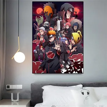 Moderné Umenie Plagátu Anime Naruto Plátno na Maľovanie a Tlačiť Nástenné Tlače Plagát na Stenu Domov Obývacia Izba Dekorácie Maľovanie