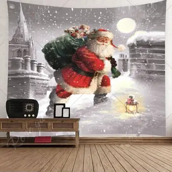 Vianoce Umenie Domov Stene Visí Gobelín Stenu Zdobenie Vianočných Stenu Decor Nové Dropshipping Nový Rok 2018