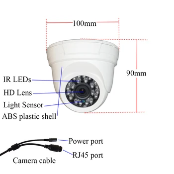 1080P 2MP HD Micro SD/TF Slot pre Kartu IP Kamera Onvif P2P INFRAČERVENÉ Nočné Videnie Vnútorné Zabezpečenia Siete kamerového CCTV Kamery