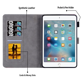 Pre Apple iPad 10.2 palcov 2019 Prípade Cartoon Slon Kožený Kryt Pre iPad Vzduchu 3 7. Generácie A2200 A2198 A2232 Kryt Prípadoch