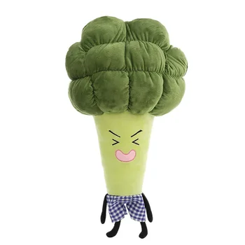 1pc 55 / 65 cm cartoon zeleniny, plyšové hračky tvorivé brokolica plyšový vankúš deti mäkké plyšové hračky detí, darček k narodeninám WJ126