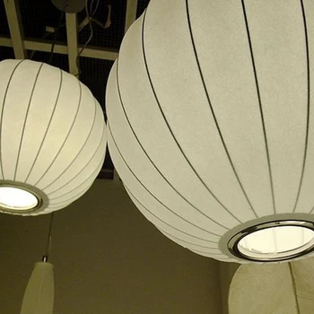 Severná Európa Hodváb Biely Luster Svetlo E27 LED Kolo Pozastavenie Poklesu Lampa Moderného Reštaurácia, Bar, Reštaurácia Luster