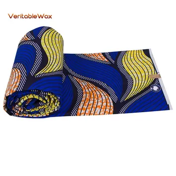 Ankara Afriky Polyester Vosk Vytlačí Textílie 1 Yard Afriky Textílie na spoločenské Šaty Reálne Vosk Šitie Textílie pre Domáce Remeslá FP6403