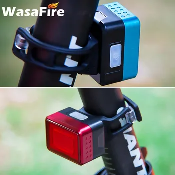 WasaFire Smart Bicykel Zadné Svetlo Inteligentné Automatické Brzda Indukčné zadné svetlo s USB Nabíjateľné Bicykel zadné Svetlo Výstražné Lampy