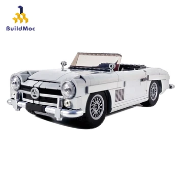 BuildMoc Technicle 10262 37263 300SL Hypercar Roadster Model Auta Stavebné Bloky Kompatibilné Lepining RC Auto Tehly