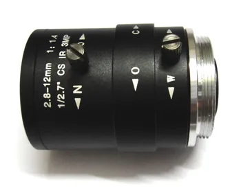 X4pcs HD 3mp 2.8-12mm cctv objektív, CS Mount Manual Ohnisková IČ 1/2.7