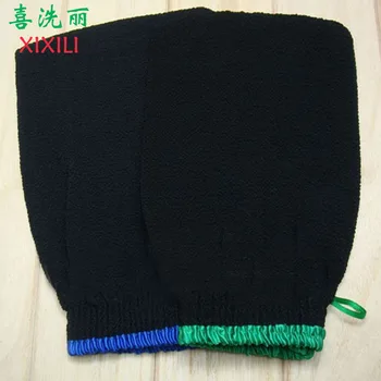 40pcs/veľa black peeling, hammam mitt,magic peeling rukavice,exfoliačný vaňa rukavice maroko kroviny (ťažšie hrubo pocit)