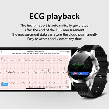 W8 EKG + PPG Smart Hodinky Krvného Tlaku, Tepovej frekvencie Pásma vodotesný IP67 Šport Fitness tracker Inteligentný Náramok