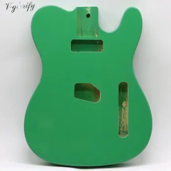 Zelená farba TL elektrická gitara telo okoume dreva gitara hlavne gitarové časti gitarové príslušenstvo Čína priemyselne vyrábané