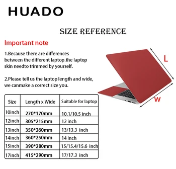 Univerzálny notebook skin 14inch 13.3 15.6 17 farbou notebook nálepky prenosný obal kože pre macbook/lenovo/acer/xiao vzduchu/hp